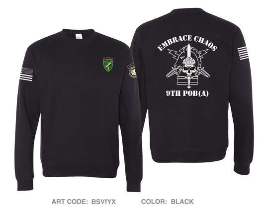 9th Psychological Operations Battalion Comfort Unisex Crewneck Sweatshirt - BSVfYX