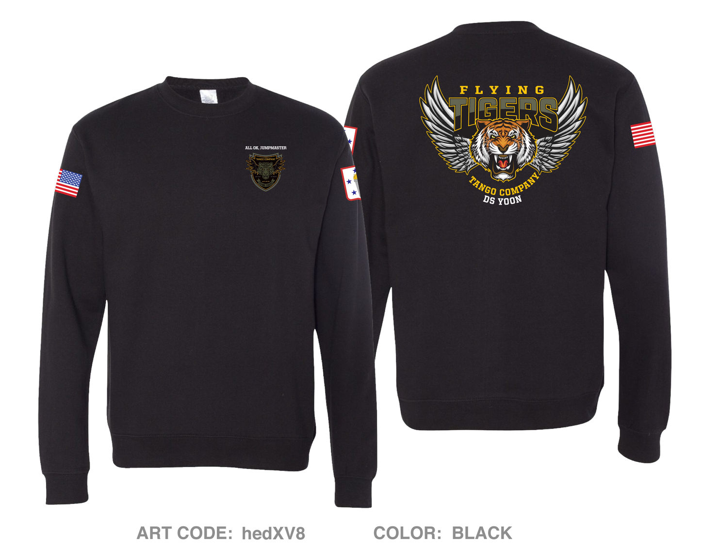 "Flying Tigers" 82nd Platoon, Tango Company, 266th QM BN Comfort Unisex Crewneck Sweatshirt - hedXV8