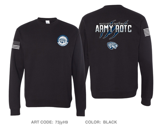 Augusta University Army ROTC Comfort Unisex Crewneck Sweatshirt - 73jyH9