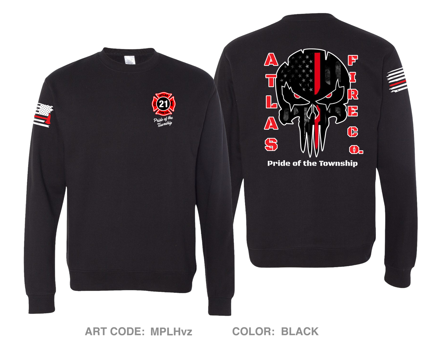 Atlas Fire Co. Comfort Unisex Crewneck Sweatshirt - MPLHvz