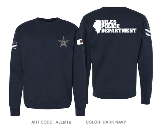 Niles Police Department Comfort Unisex Crewneck Sweatshirt - AJLMTs