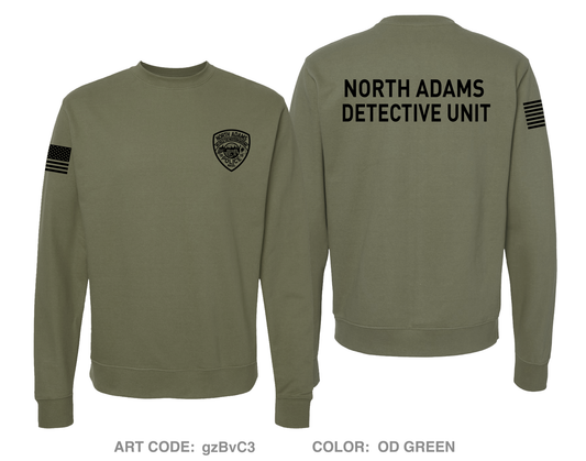 North Adams Police Detective Unit Comfort Unisex Crewneck Sweatshirt - gzBvC3