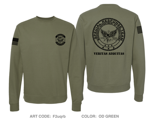 Mississippi Department of Corrections Special Response Team Comfort Unisex Crewneck Sweatshirt - F2uqrb