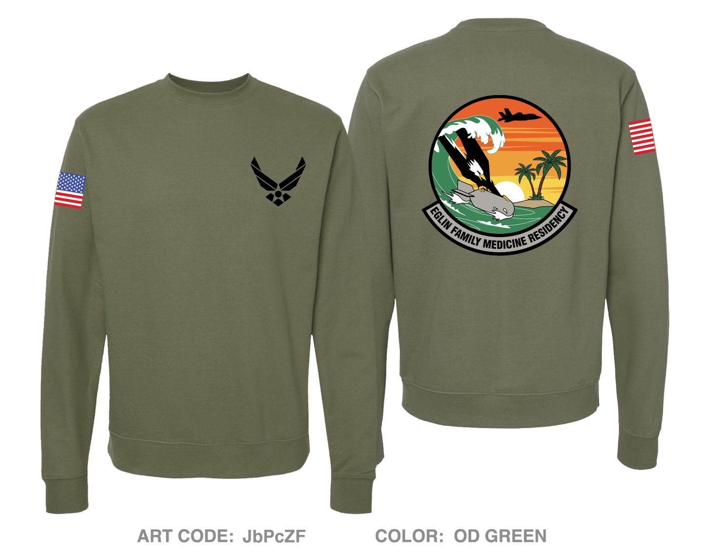 Eglin FMRC Comfort Unisex Crewneck Sweatshirt - JbPcZF