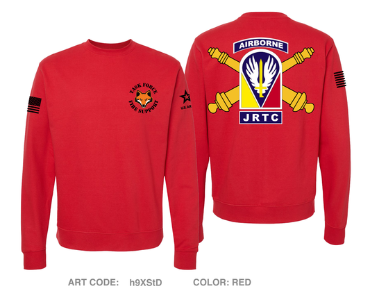 Fire Support JRTC Comfort Unisex Crewneck Sweatshirt - h9XStD