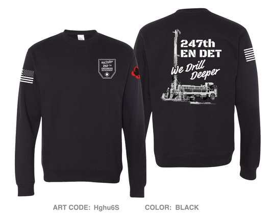 247th EN DET WD Comfort Unisex Crewneck Sweatshirt - Hghu6S