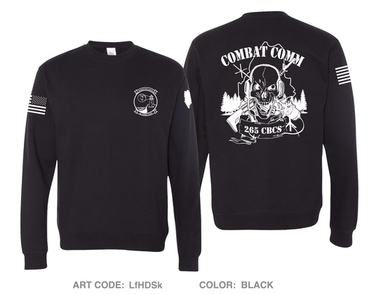 265 COMBAT COMMUNICATIONS SQUADRON Comfort Unisex Crewneck Sweatshirt - LfHDSk