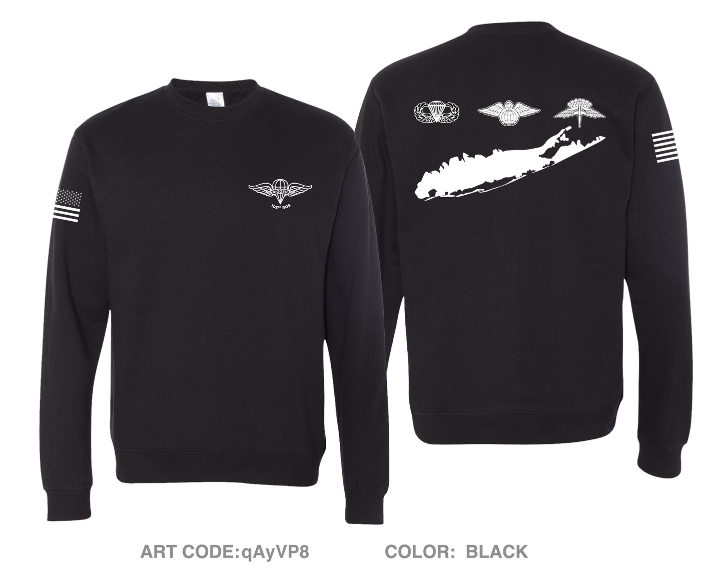 103rd riggers Comfort Unisex Crewneck Sweatshirt - qAyVP8