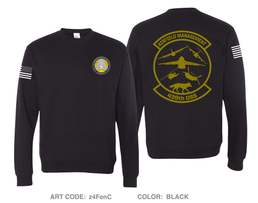 KCEF 439TH AIRFIELD MANAGEMENT Comfort Unisex Crewneck Sweatshirt - z4FenC