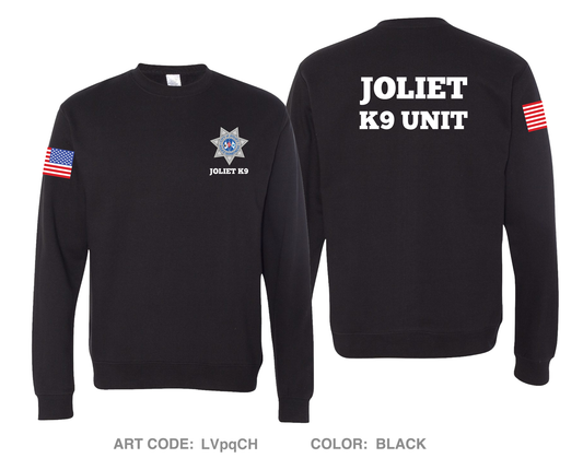 Joliet Police K9 Unit Comfort Unisex Crewneck Sweatshirt - LVpqCH