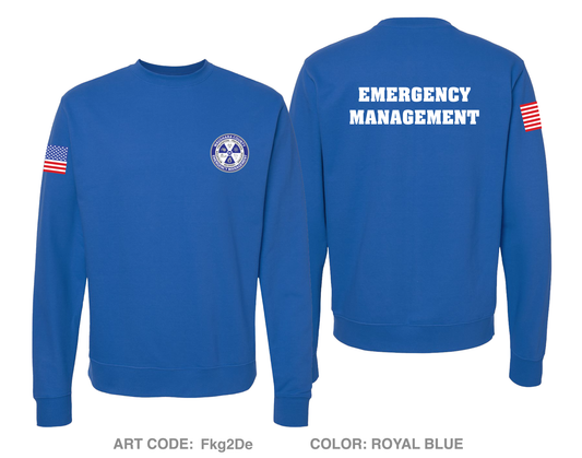 Waushara County Emergency Management Comfort Unisex Crewneck Sweatshirt - Fkg2De
