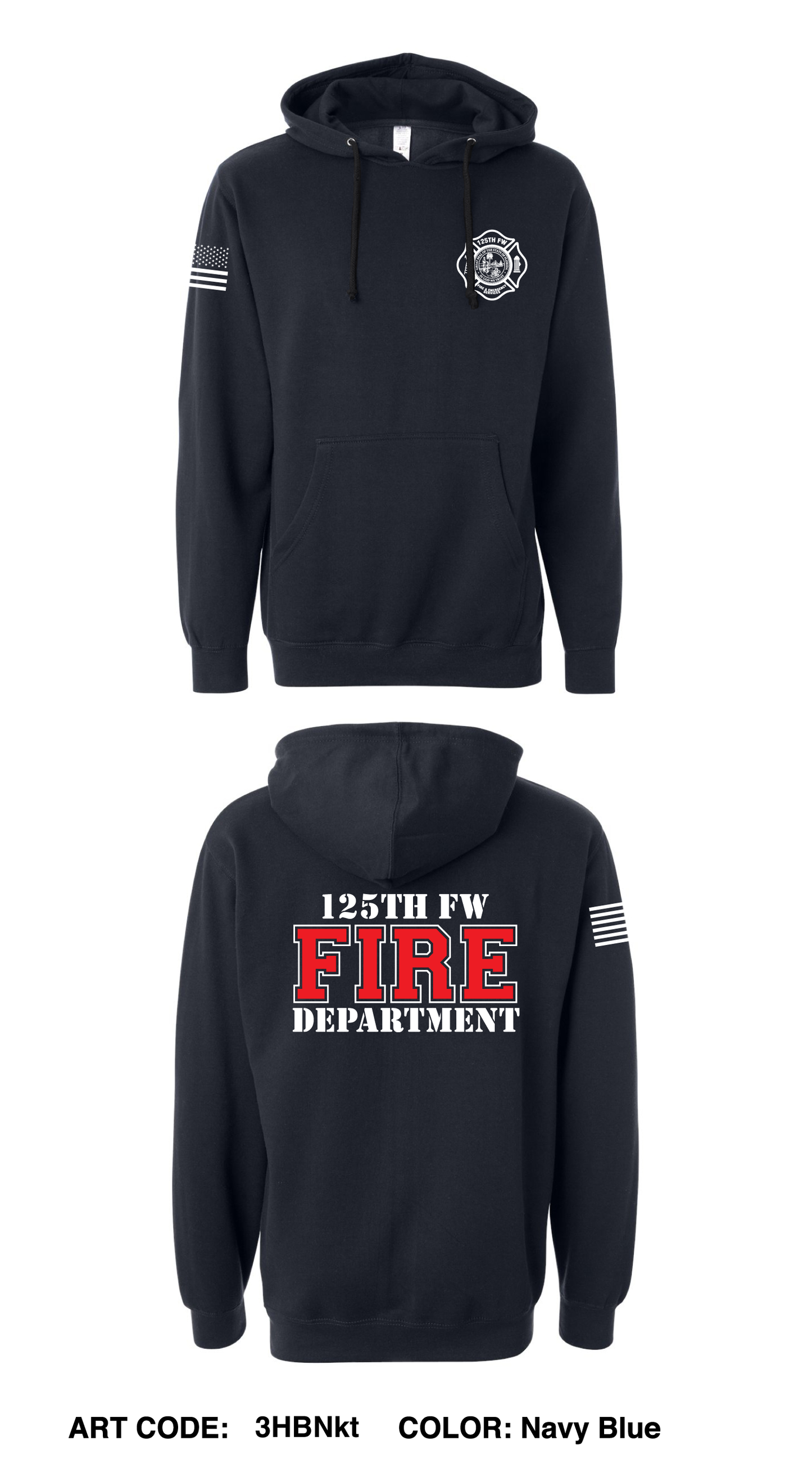 125th Fire & Emergency Services Store 1 Comfort Unisex Hooded Sweatshirt - 3HBNkt