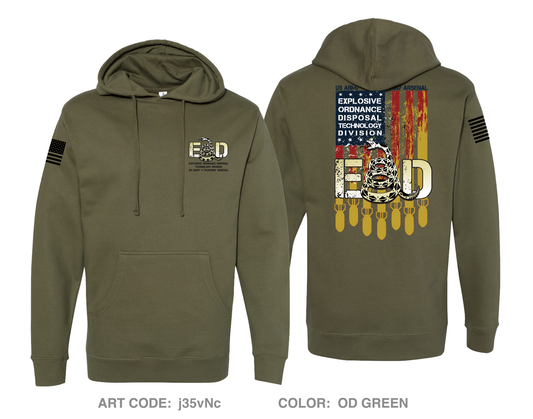 Explosive Ordnance Disposal Technology Division (EOD) Comfort Unisex Hooded Sweatshirt - j35vNc