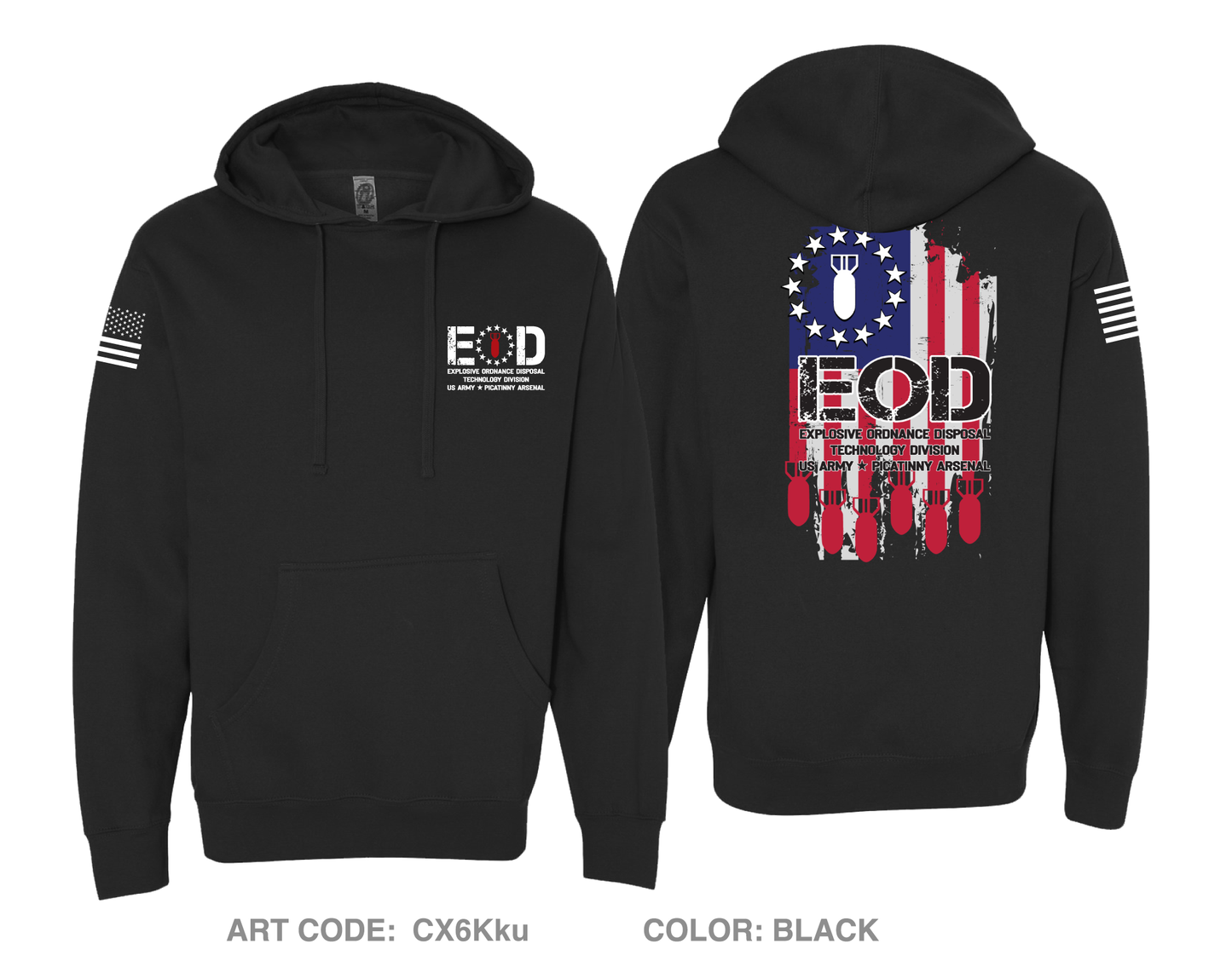 Explosive Ordnance Disposal Technology Division (EOD) Comfort Unisex Hooded Sweatshirt - CX6Kku