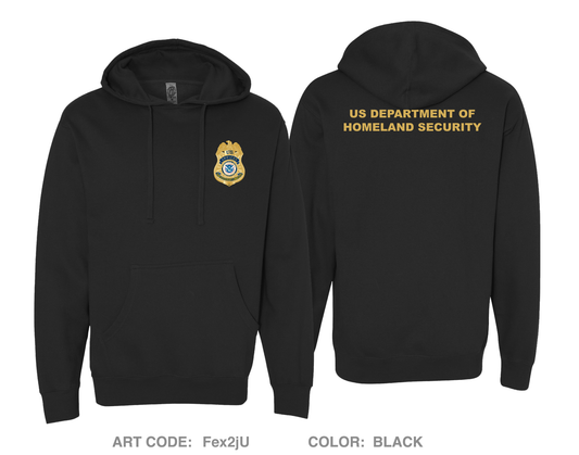 Department of Homeland Security Comfort Unisex Hooded Sweatshirt - Fex2jU