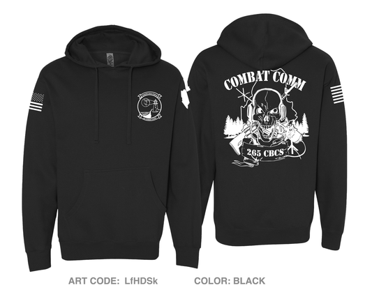 265 COMBAT COMMUNICATIONS SQUADRON Comfort Unisex Hooded Sweatshirt - LfHDSk