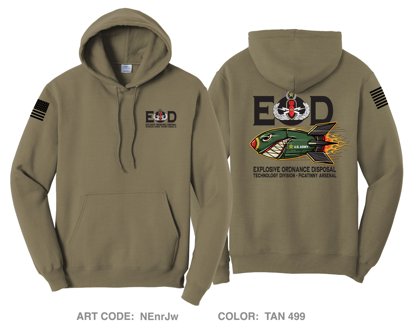 Explosive Ordnance Disposal Technology Division (EOD) Comfort Unisex Hooded Sweatshirt - NEnrJw