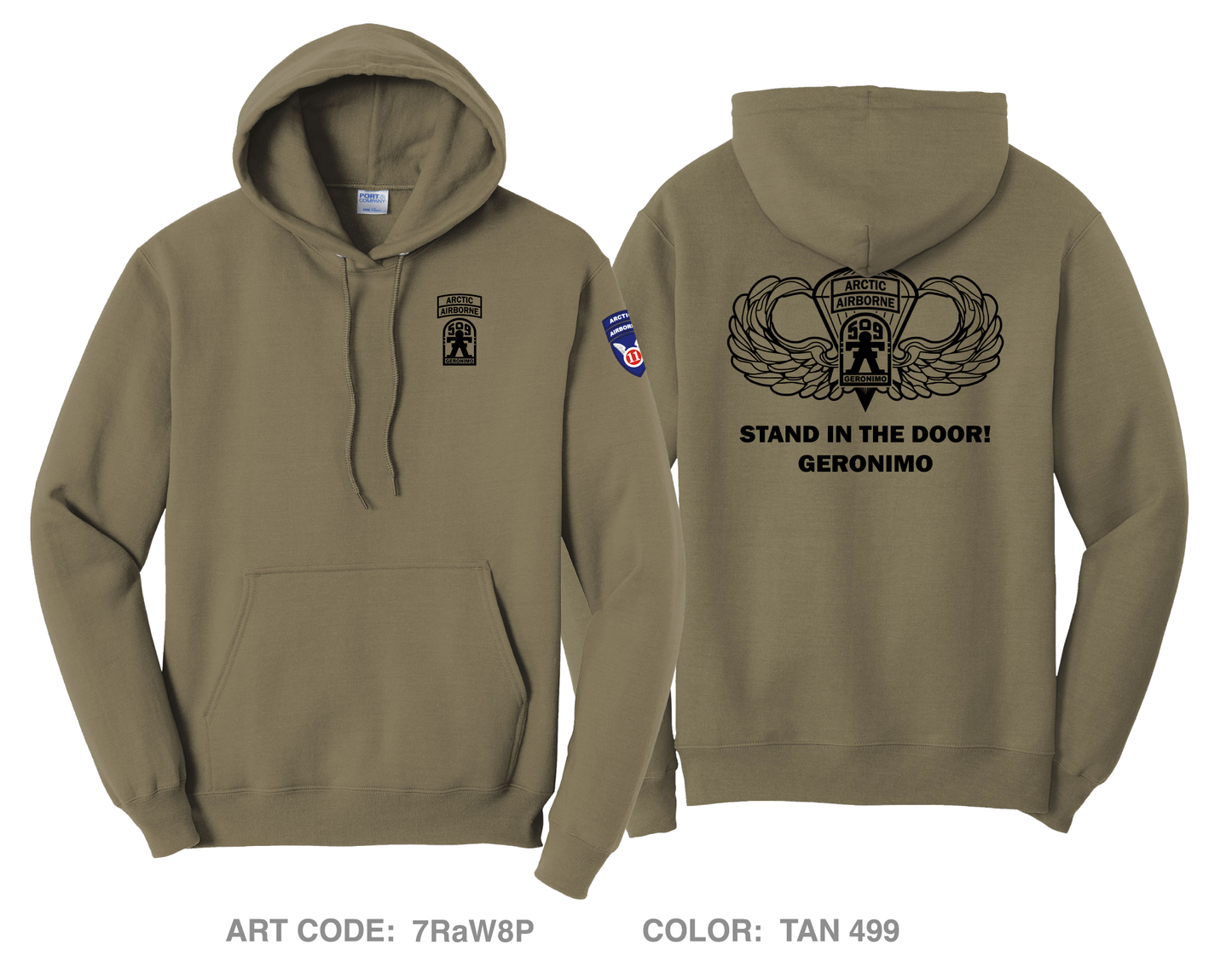 3rd Battalion 509th Parachute Infantry Regiment Comfort Unisex Hooded Sweatshirt - 7RaW8P