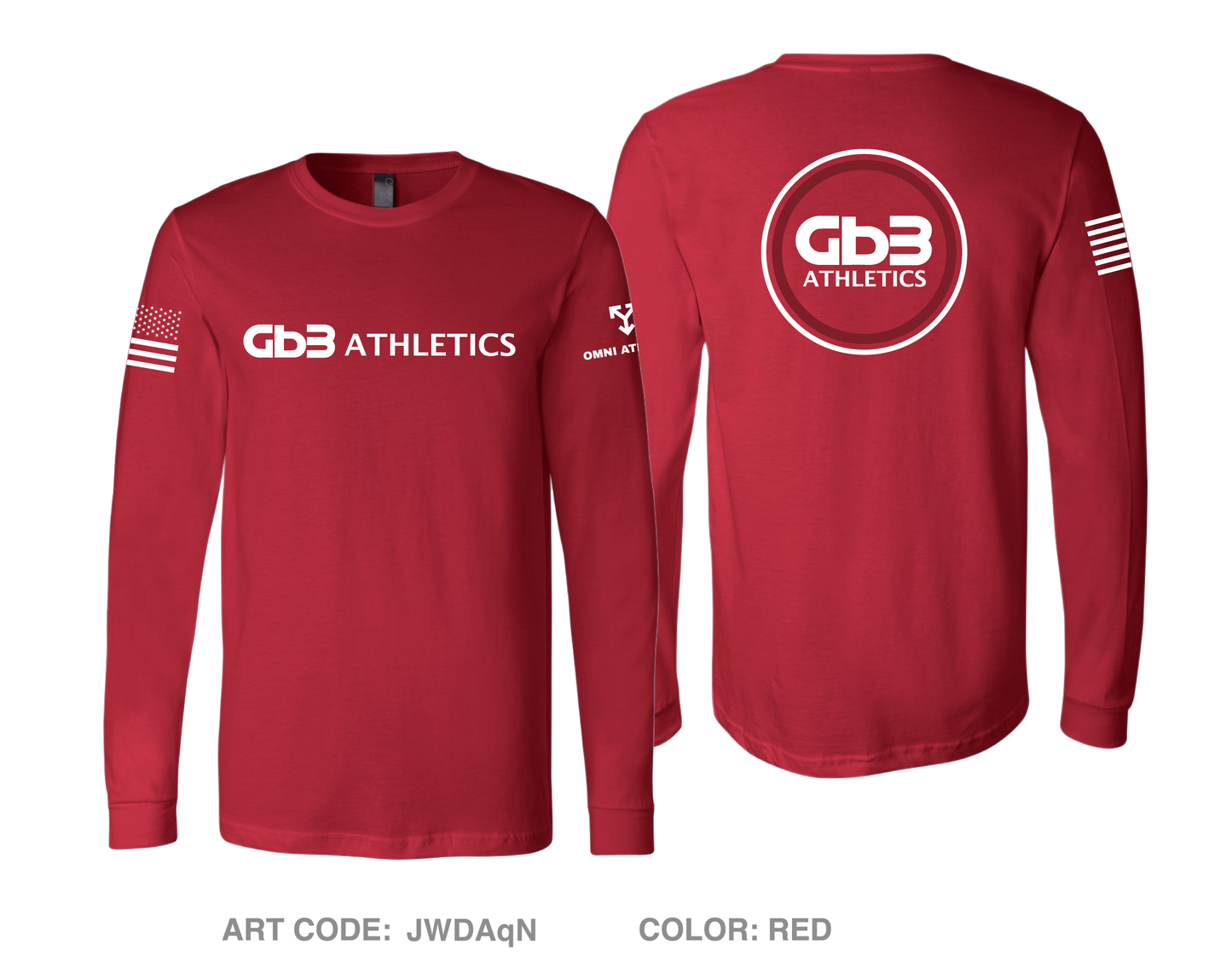 GB3 Athletics Comfort Men's Cotton LS Tee - JWDAqN