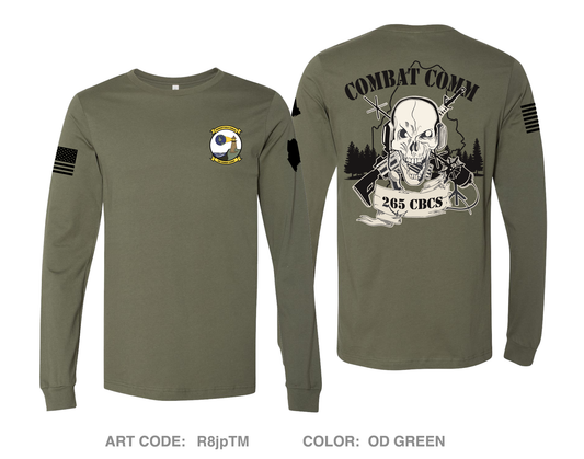 265 COMBAT COMMUNICATIONS SQUADRON Comfort Men's Cotton LS Tee - R8jpTM