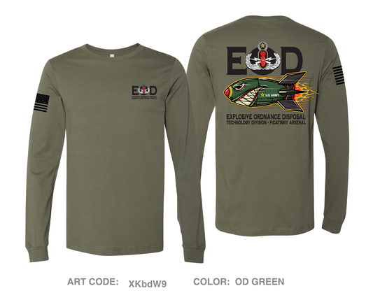 Explosive Ordnance Disposal Technology Division (EOD) Comfort Unisex Cotton LS Tee - XKbdW9