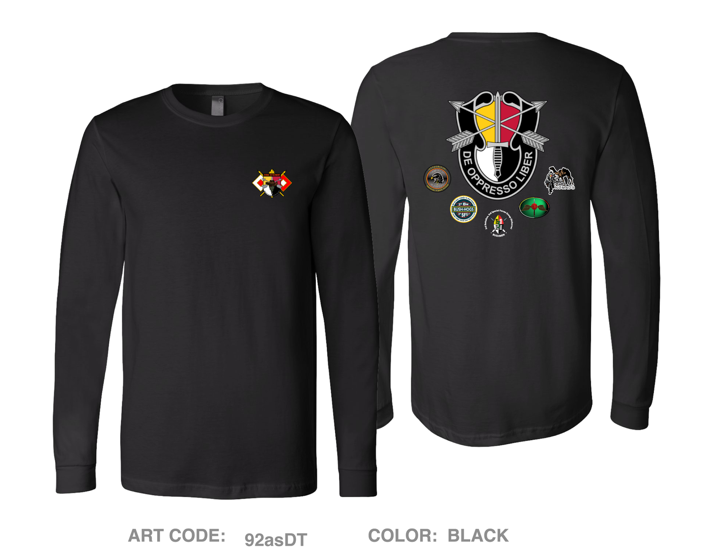 Signal Detachment, Group Support Battalion, 3rd Special Forces Group Comfort Men's Cotton LS Tee - 92asDT