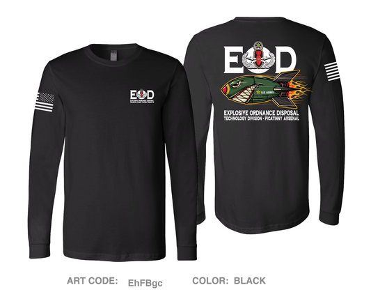 Explosive Ordnance Disposal Technology Division (EOD) Comfort Unisex Cotton LS Tee - EhFBgc