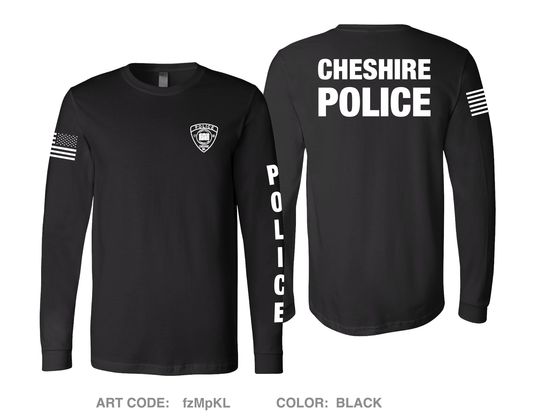 Cheshire Police Department Comfort Unisex Cotton LS Tee - fzMpKL