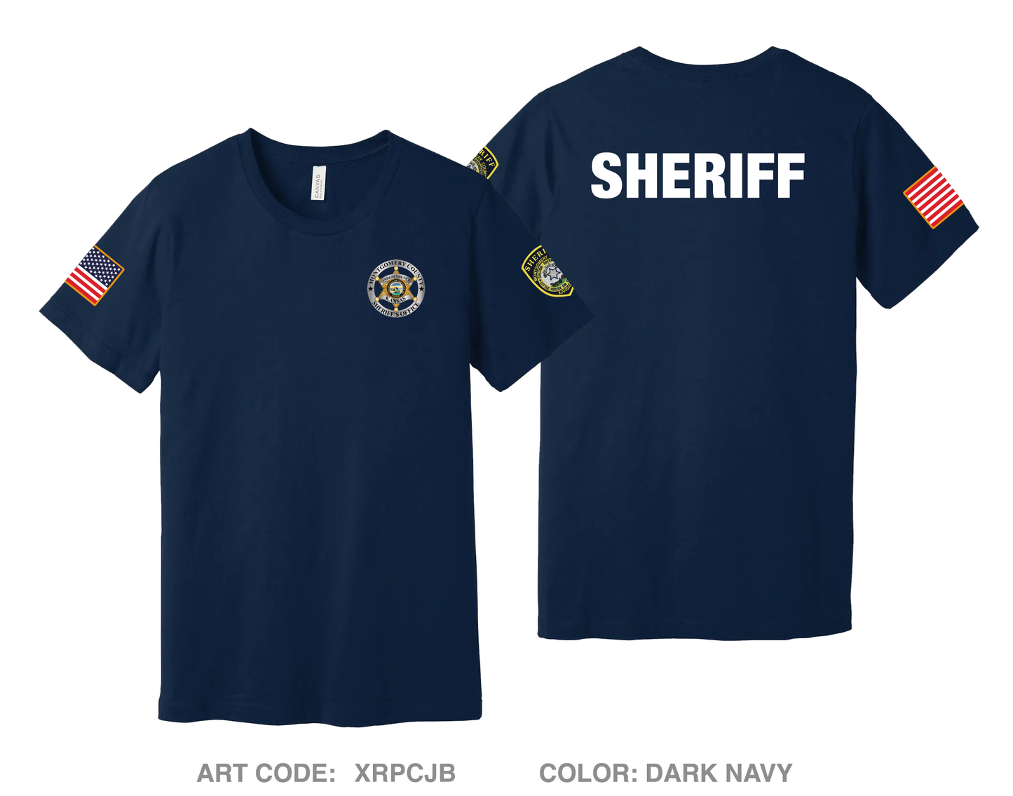 Montgomery County Sheriff's Office Comfort Unisex Cotton SS Tee - XRPCJB