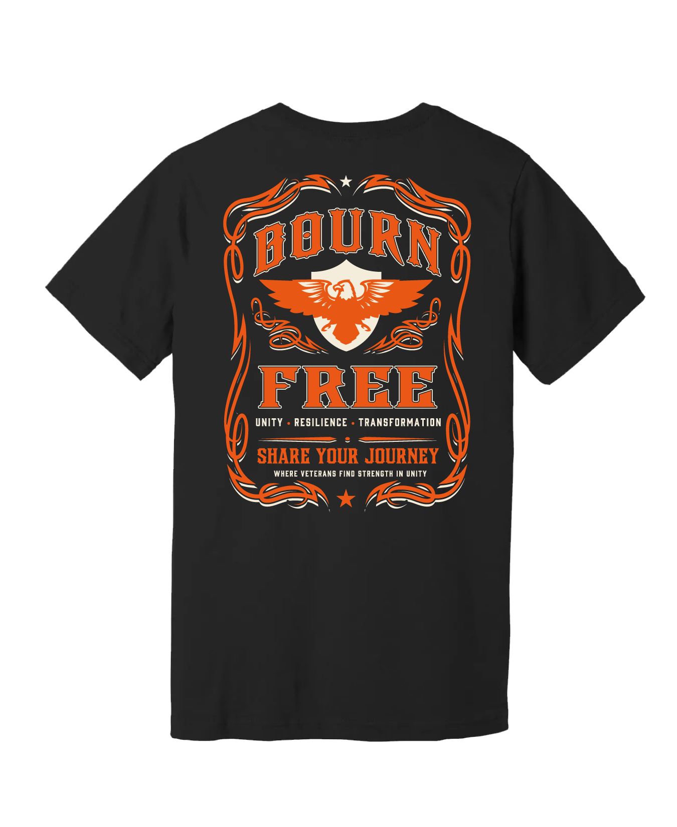 Bourn Free Comfort Unisex Cotton SS Tee - Unity.Resilience.Transformation