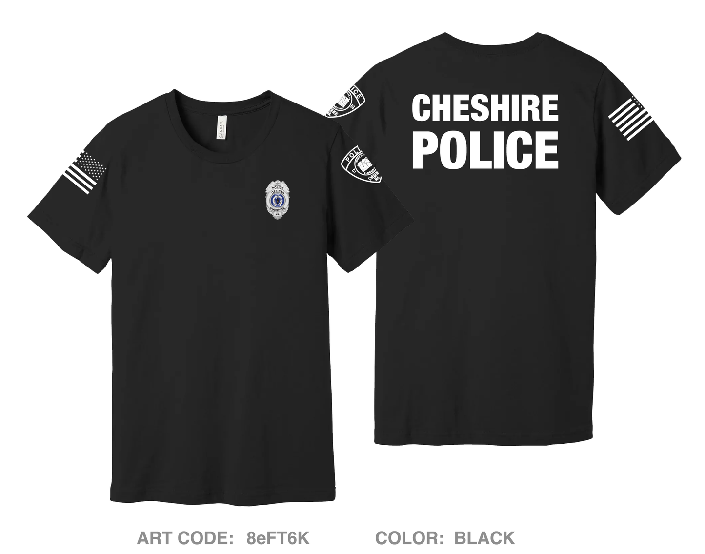 Cheshire Police Department Comfort Unisex Cotton SS Tee - 8eFT6K