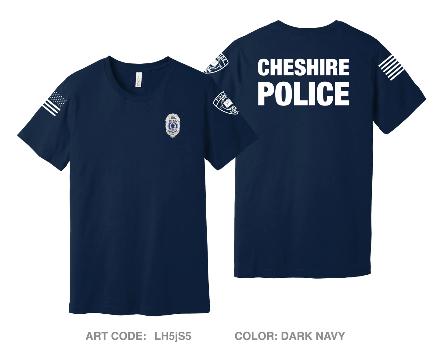 Cheshire Police Department Comfort Unisex Cotton SS Tee - LH5jS5