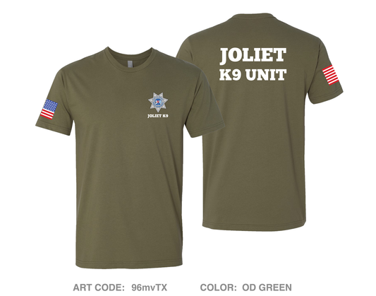 Joliet Police K9 Unit Comfort Unisex Cotton SS Tee - 96mvTX