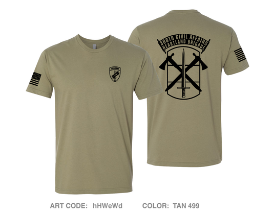 308th Civil Affairs Brigade Comfort Unisex Cotton SS Tee - hHWeWd