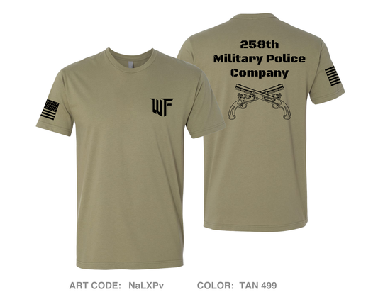 258 Military Police Company Comfort Unisex Cotton SS Tee - NaLXPv