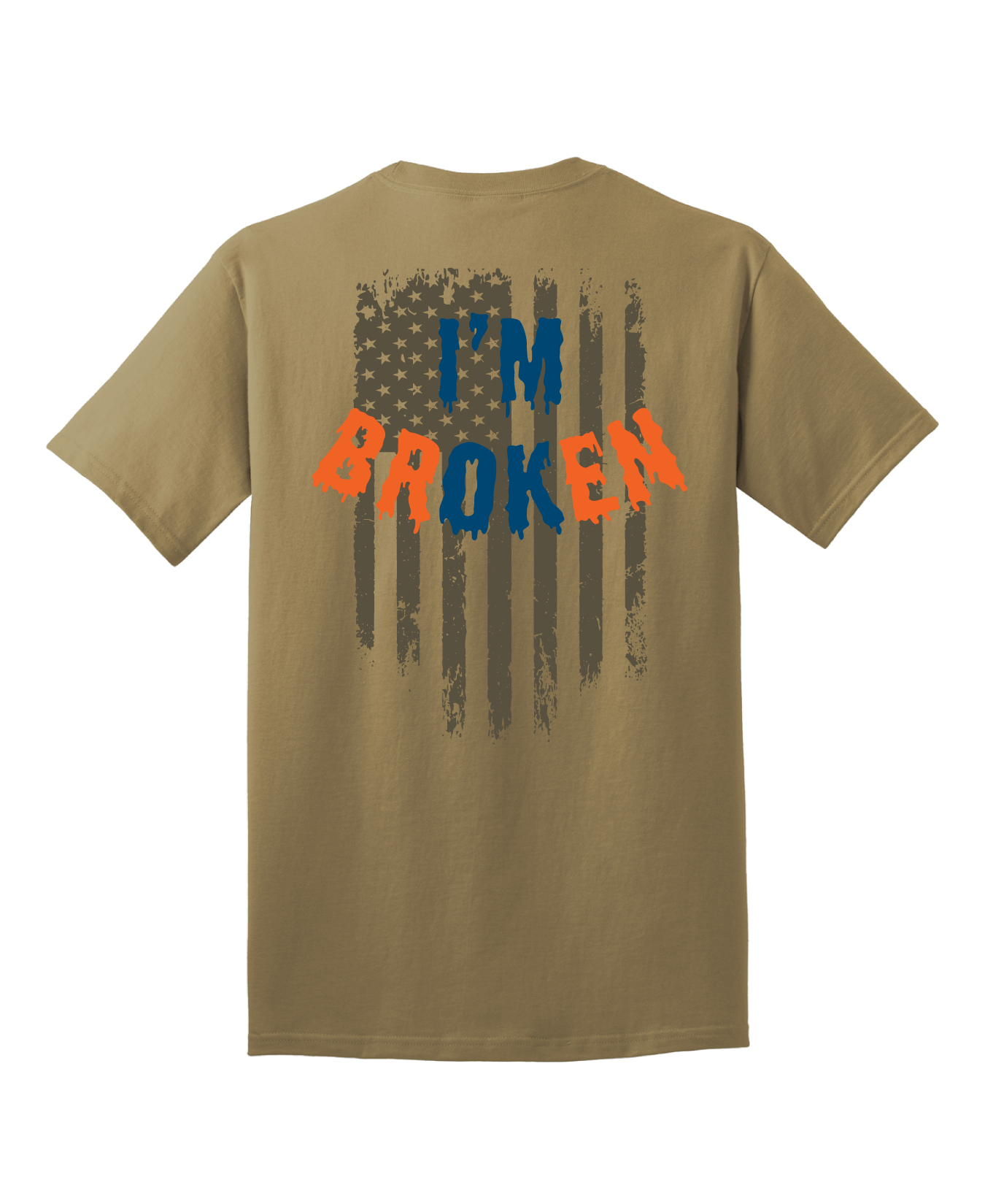 Bourn Free Comfort Unisex Cotton SS Tee - I'm Broken