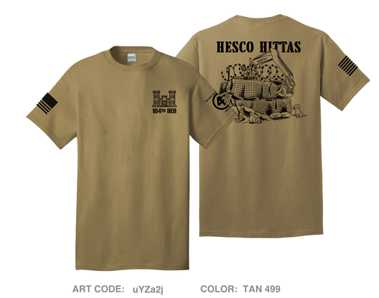 104th Brigade Engineer Battalion, Bravo Company Comfort Unisex Cotton SS Tee - uYZa2j