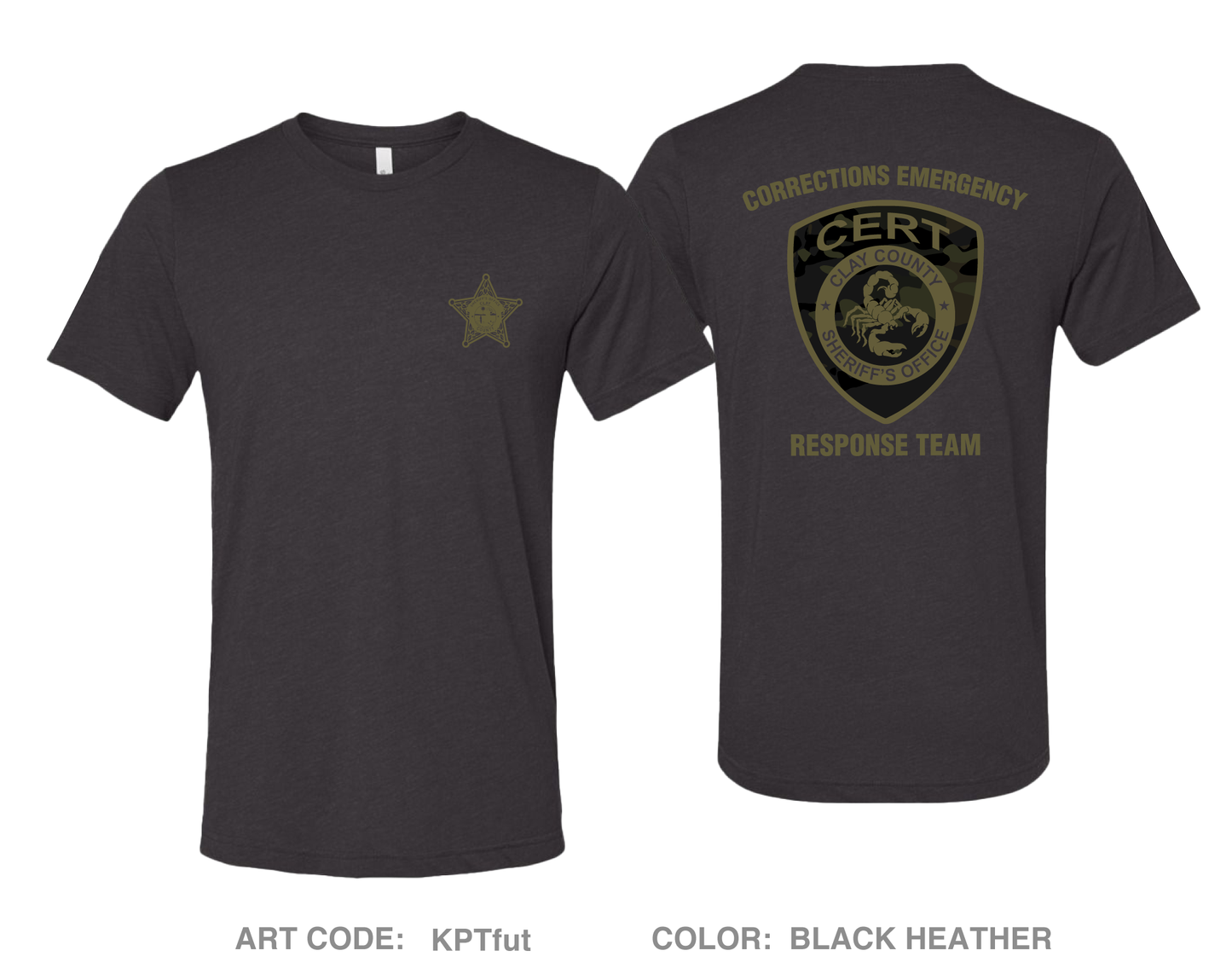 CERT Corrections Emergency Response Team Comfort Unisex Triblend SS Tee - KPTfut