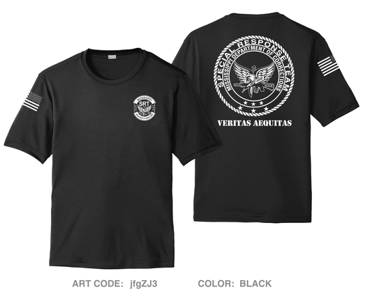 Mississippi Department of Corrections Special Response Team DTF Unisex Performance SS Tee - jfgZJ3