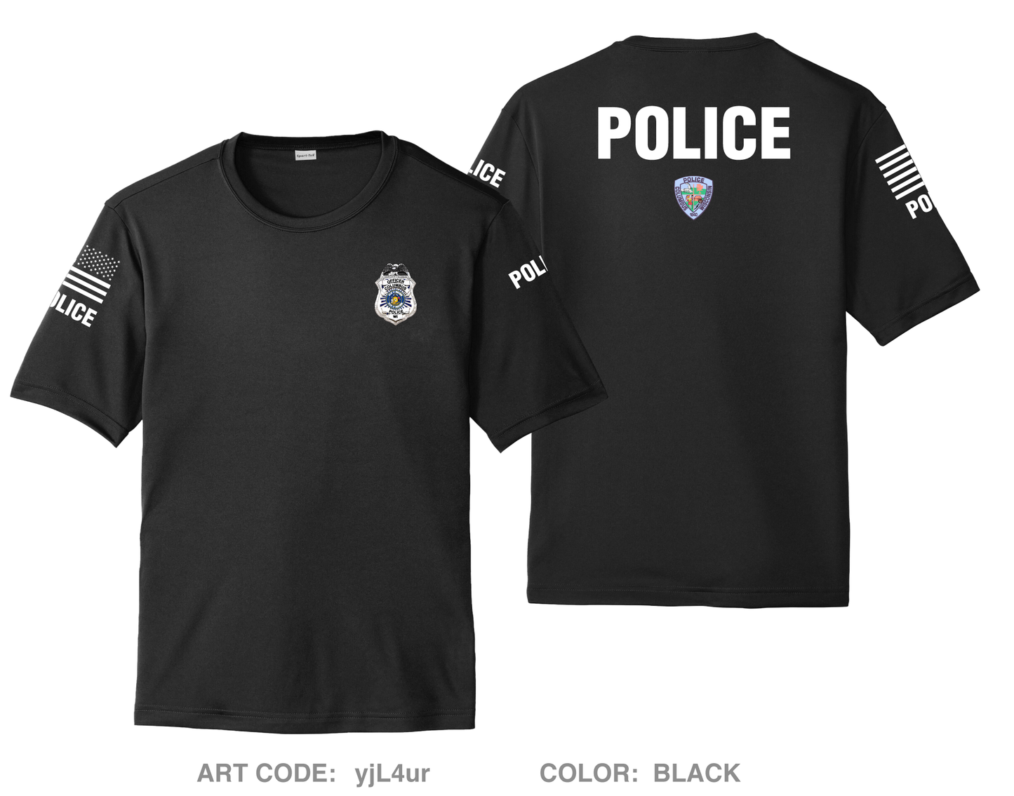 POLICE Hi-Tech Performance Unisex SS Tee - yjL4ur