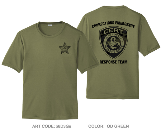 CERT Corrections Emergency Response Team Hi-Tech Performance Unisex SS Tee - b8D3Ge