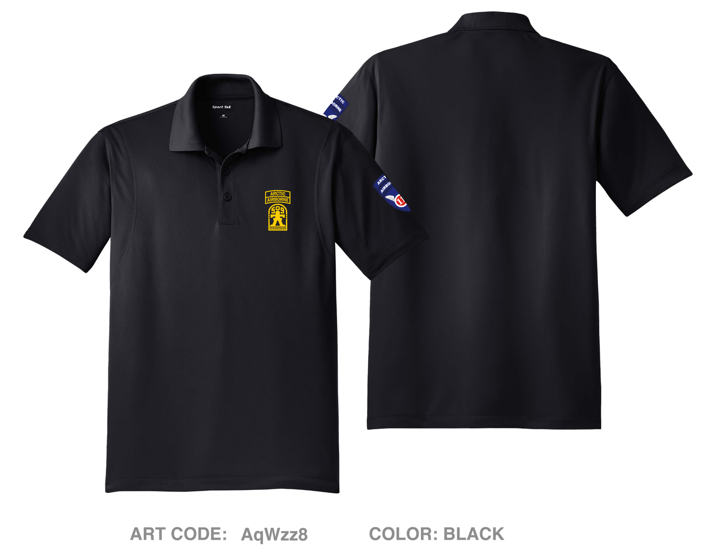 3rd Battalion 509th Parachute Infantry Regiment Hi-Tech Performance Men's SS Polo - AqWzz8