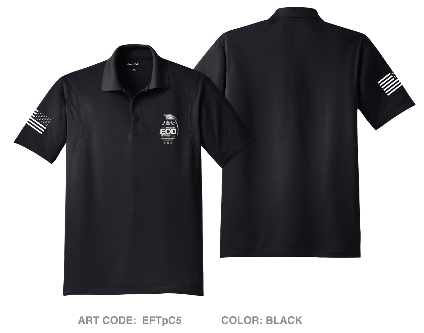 Explosive Ordnance Disposal Technology Division (EOD) DTF Performance Men's SS Polo - EFTpC5