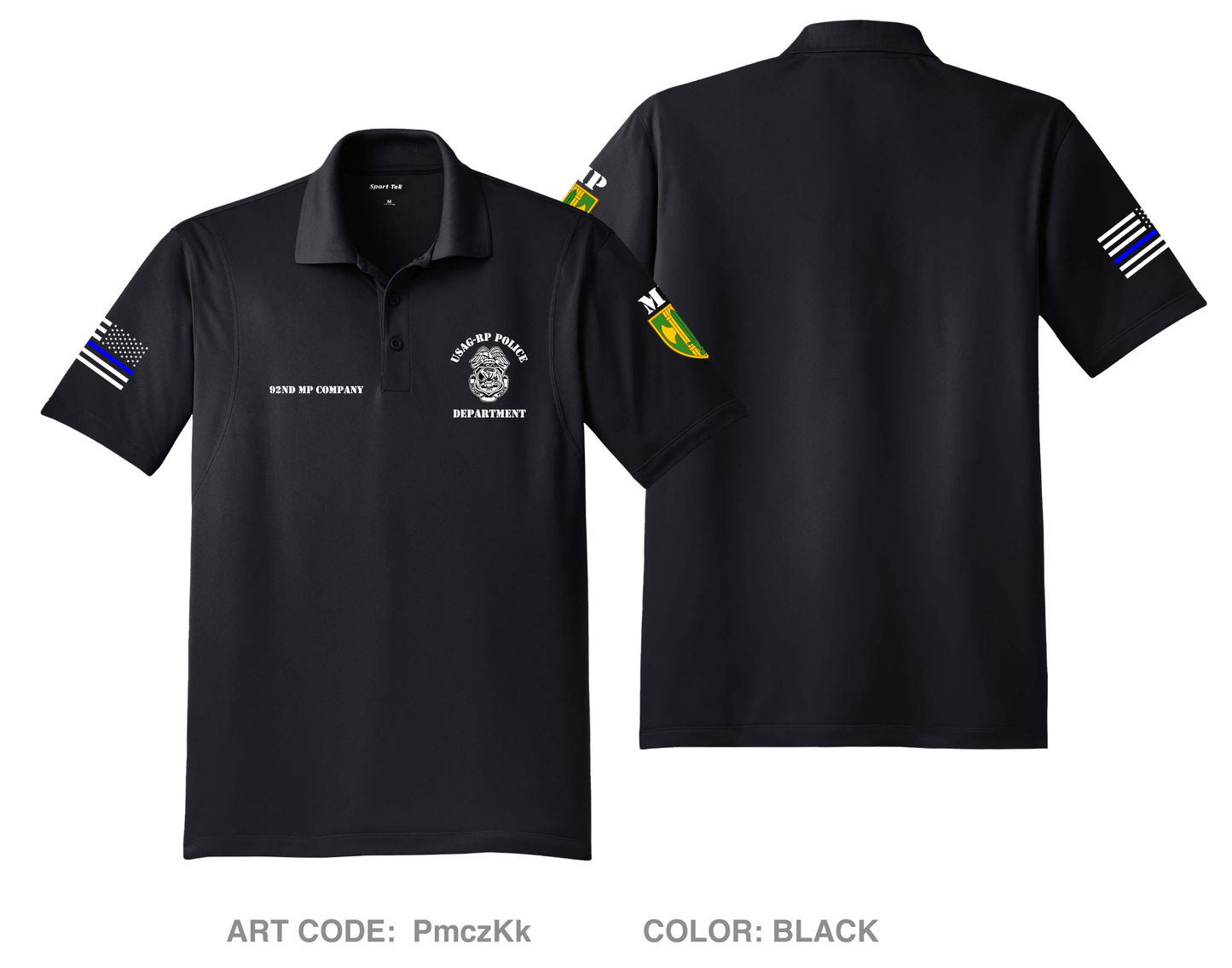 92md MP Road Gear DTF Performance Men's SS Polo - PmczKk