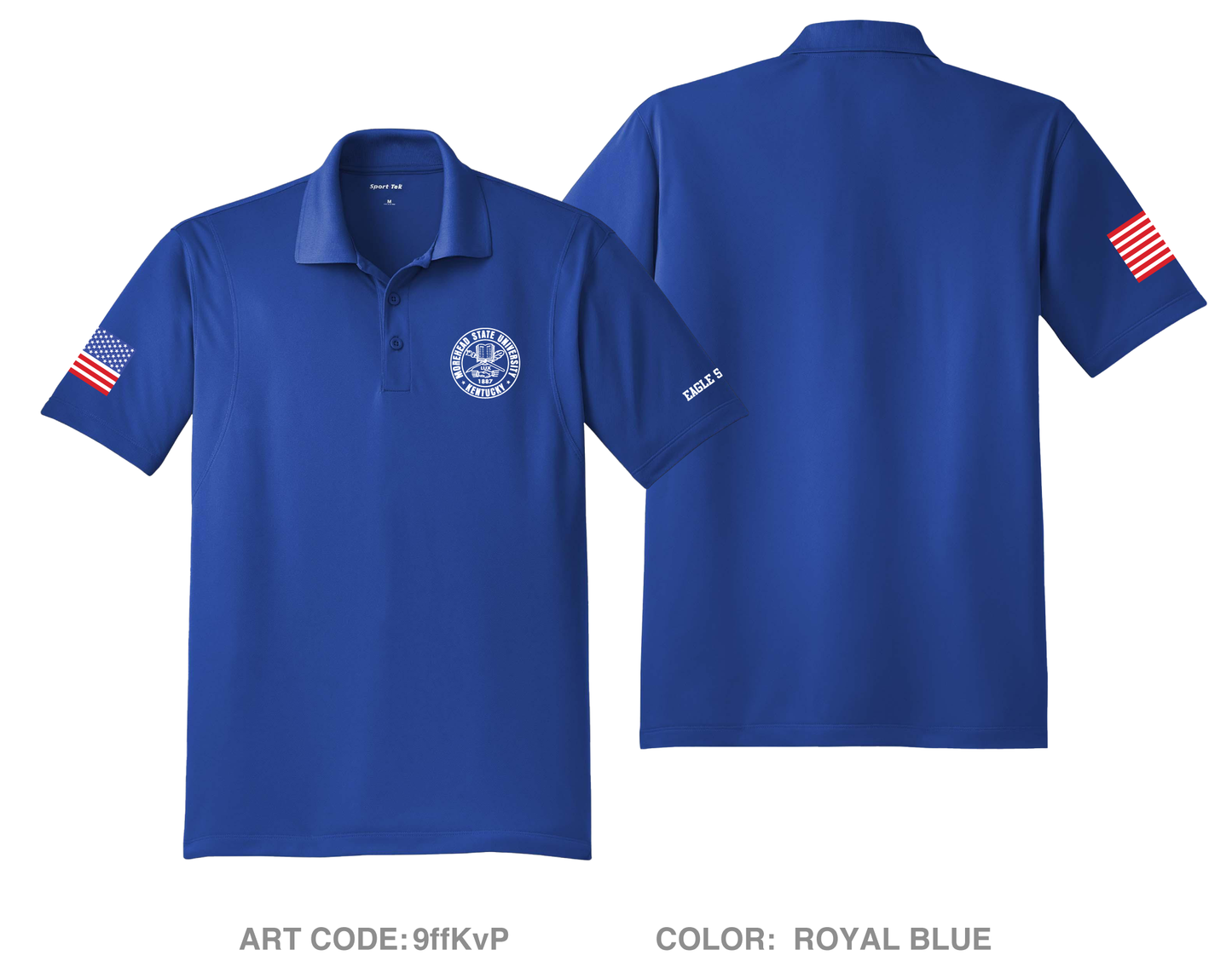 Morehead State ROTC Hi-Tech Performance Men's SS Polo - 9ffKvP