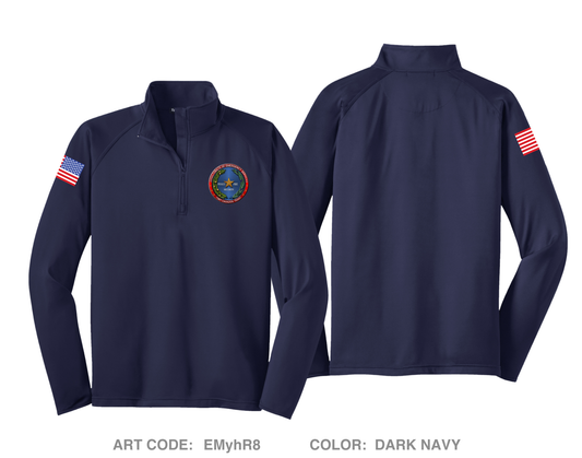 Fort Cavazos Directorate of Emergency Services Hi-Tech Performance Quarter-Zip Fleece Jacket - EMyhR8