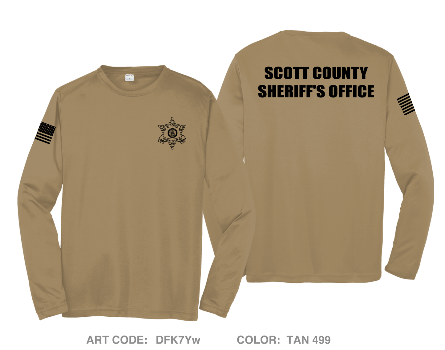 Scott County Sheriff's Office Hi-Tech Performance Unisex LS Tee - DFK7Yw