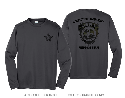 CERT Corrections Emergency Response Team Hi-Tech Performance Unisex LS Tee - KKXN8C