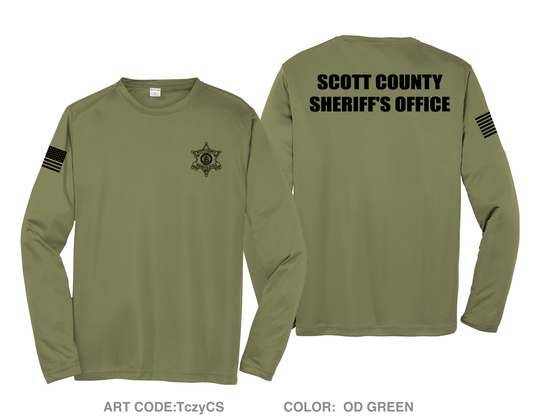 Scott County Sheriff's Office Hi-Tech Performance Unisex LS Tee - TczyCS