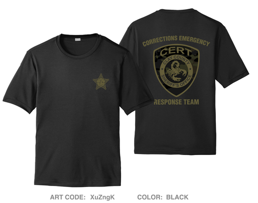 CERT Corrections Emergency Response Team Hi-Tech Performance Unisex SS Tee - XuZngK